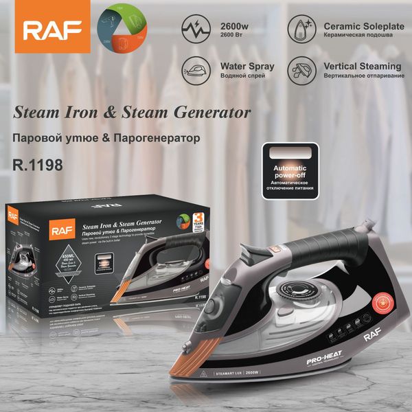 RAF European standard automatic steam electric iron household handheld fully automatic steam electric iron ironing hine
RAF European standard automatic steam electric iron household handheld fully automatic steam electric iron ironing hine