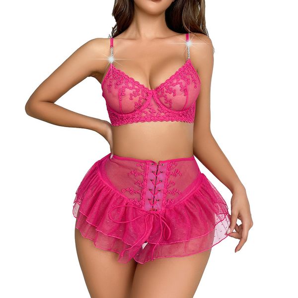 Sexy And Fun Underwear Set With Lace And Lace Lace Perspective, Tempting And Passionate Uniform For Women's New Style, Rose red
Sexy And Fun Underwear Set With Lace And Lace Lace Perspective, Tempting And Passionate Uniform For Women's New Style, Rose red