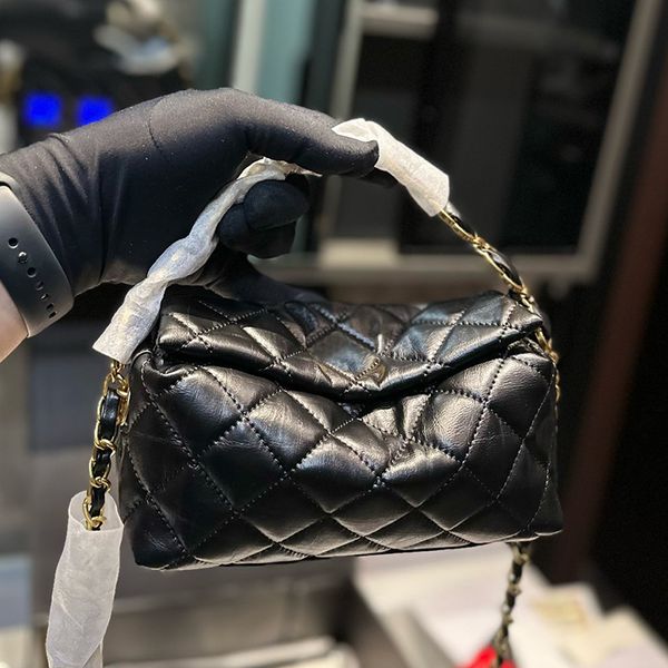 Designer Women Quilted Leather Clutch Hobo Shouder Bag Made In France Quilting Top Handle Mini Flap Soft Trunk Box Handbag Lady Crossbody Chain Strap Pouch Bags, Black
Designer Women Quilted Leather Clutch Hobo Shouder Bag Made In France Quilting Top Handle Mini Flap Soft Trunk Box Handbag Lady Crossbody Chain Strap Pouch Bags, Black