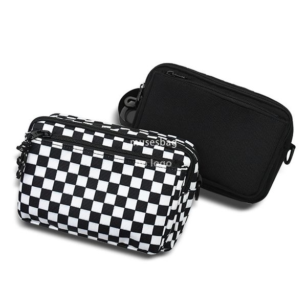 Casual checkered waist pack shoulder bag Dual purpose bag Simple trend commuter crossbody bag Japanese multi-functional shoulder bag, Split
Casual checkered waist pack shoulder bag Dual purpose bag Simple trend commuter crossbody bag Japanese multi-functional shoulder bag, Split
