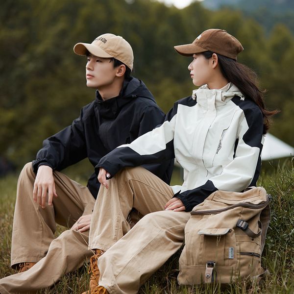 Beijia's same style assault jacket for men, outdoor mountaineering jacket, windproof and waterproof camping hooded jacket, Men's (white)
Beijia's same style assault jacket for men, outdoor mountaineering jacket, windproof and waterproof camping hooded jacket, Men's (white)