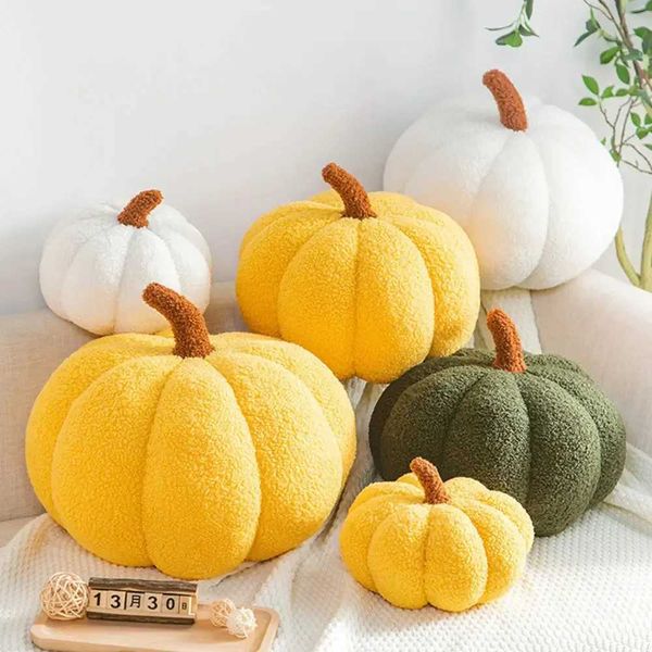 20cm Fun Pumpkin Plush Pillow Creative Special Shape Sofa Mat Halloween Decoration Cute Childrens Plush Toy W240816