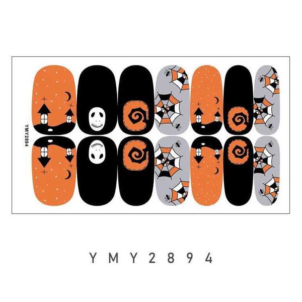 2026 NEW Luxury maquillaje Baking Free Halloween Stickers Full Sticker Fashion Art Jewelry Pumpkin Ghost Wholesale Applique Nail Shipping /