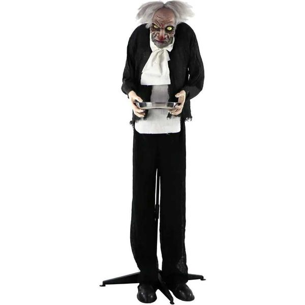 Halloween decoration life sized zombie butler battery powered by touch activated actions and lighting horror decorationX240817
Halloween decoration life sized zombie butler battery powered by touch activated actions and lighting horror decorationX240817