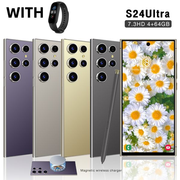S24 Ultra 2024 New Cross-Border Android Smartphone 5G cell phone Touch Screen Camera Phone GPS English Play video