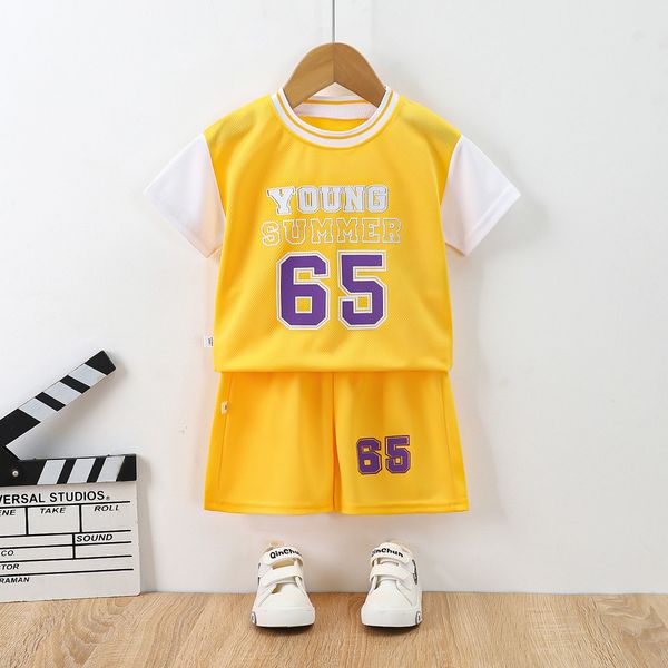Baby Summer T Shirt Sets For Fashion Boys Girls Sports Basketball Tees Clothing Breathable Cotton Sport Children Tops Set DED24081911, Black
Baby Summer T Shirt Sets For Fashion Boys Girls Sports Basketball Tees Clothing Breathable Cotton Sport Children Tops Set DED24081911, Black