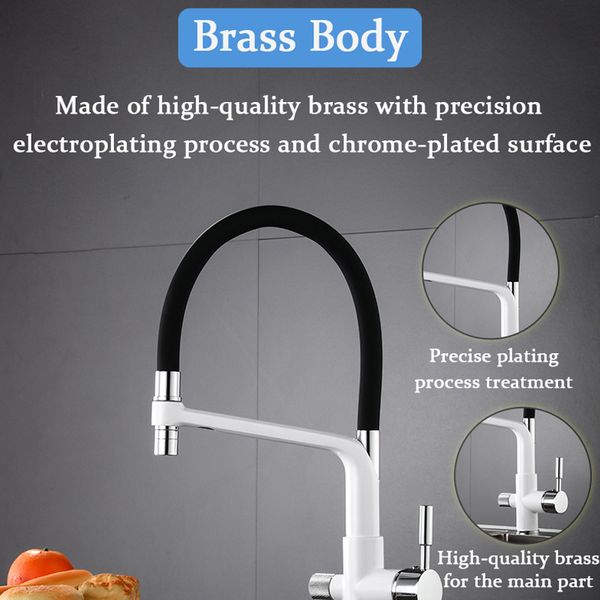 Room faucet brass faucet hot and cold water faucet pure water faucet can be bent at will black tube chrome plated body
Room faucet brass faucet hot and cold water faucet pure water faucet can be bent at will black tube chrome plated body