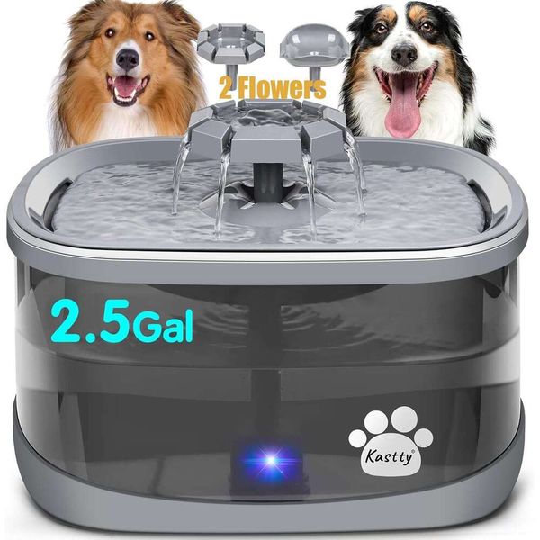 Kastty 2.5 Gal/9.5L Pet Water Fountain - 3 w Modes, Large Filter with Super Filtration, Smart LED Pump Safe Touch Technology, BPA-Free & Quiet for Dogs and Cats, Beige
Kastty 2.5 Gal/9.5L Pet Water Fountain - 3 w Modes, Large Filter with Super Filtration, Smart LED Pump Safe Touch Technology, BPA-Free & Quiet for Dogs and Cats, Beige