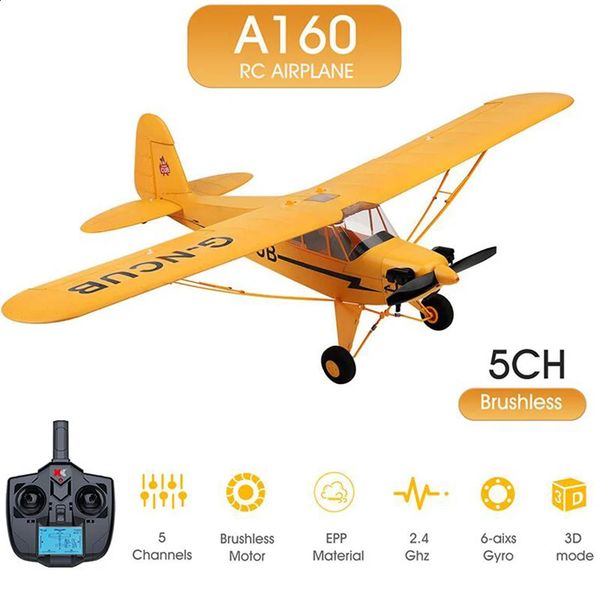 Wltoys A160 J3 RC Plane RTF: Brushless Motor, 24G Remote Control, 3D6G System, Ready to Fly, Maroon
Wltoys A160 J3 RC Plane RTF: Brushless Motor, 24G Remote Control, 3D6G System, Ready to Fly, Maroon
