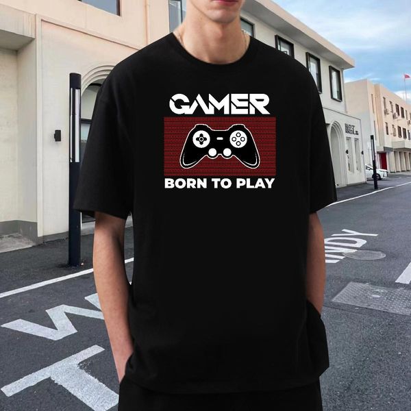 Comfortable Couples T Shirts Street Casual 230g 100% Cotton DIY Printed Breathable Crew Neck games T-Shirts for Men Free Shipping Tops