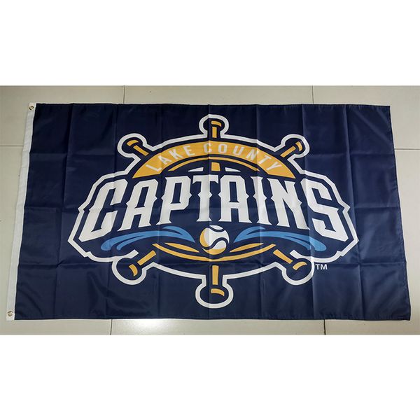 MiLB Lake County Captains Flag 3*5ft (90cm*150cm) Polyester Banner decoration flying home & garden Festive gifts