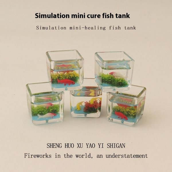 Miniature simulation ins square goldfish creative doll house model micro landscape fish tank DIY decoration ornament
Miniature simulation ins square goldfish creative doll house model micro landscape fish tank DIY decoration ornament