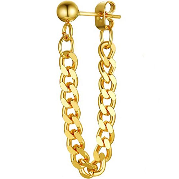 Hot selling black and silver earrings in Europe and America, trendy men's personalized stainless steel small steel ball earrings, titanium steel chains
Hot selling black and silver earrings in Europe and America, trendy men's personalized stainless steel small steel ball earrings, titanium steel chains
