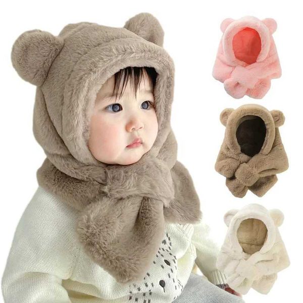 Winter scarf one-piece faux fur childrens cartoon warm neck ear hat boys girls windproof bear baby products W240820, Khaki
Winter scarf one-piece faux fur childrens cartoon warm neck ear hat boys girls windproof bear baby products W240820, Khaki