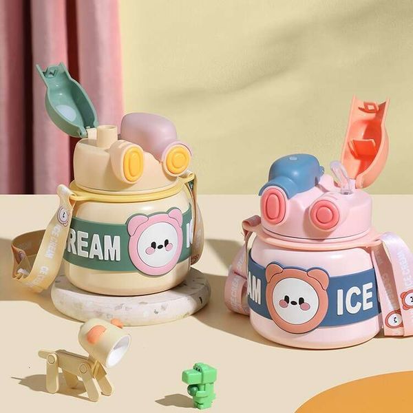 Cartoon heat-resistant insulated with lid, stainless steel children's straw, big belly cup, girl, cute portable water cup, Light green
Cartoon heat-resistant insulated with lid, stainless steel children's straw, big belly cup, girl, cute portable water cup, Light green