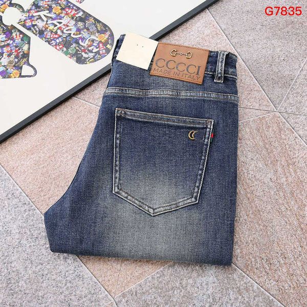 Men's Jeans Designer Casual Black Pants Luxury Brand — compare prices at CompareOffers