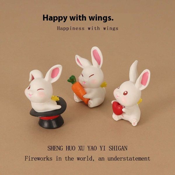 Creative Cute Mini Love Rabbit Wings Plastic Crafts Micro Landscape Home Decoration Car Ornament
Creative Cute Mini Love Rabbit Wings Plastic Crafts Micro Landscape Home Decoration Car Ornament