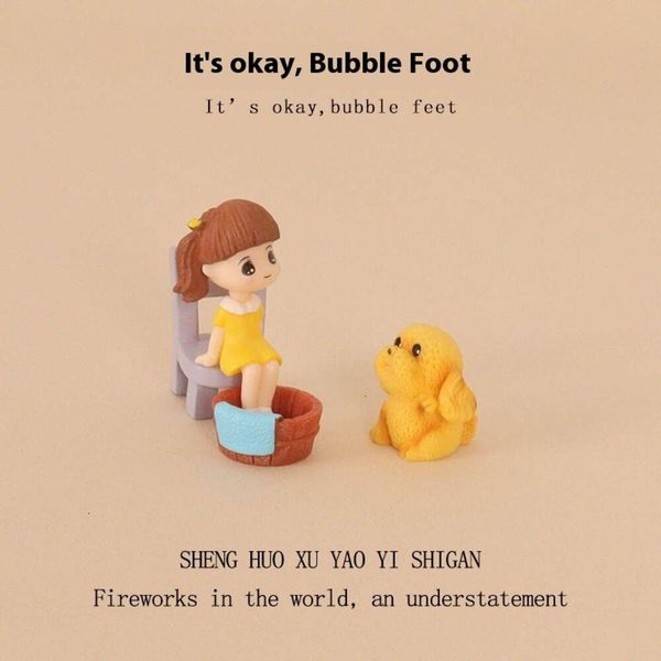 Cartoon Creative Mini Cute Dog Little Girl Foot Soaking Micro Landscape Scene Home Decoration Desktop Ornament
Cartoon Creative Mini Cute Dog Little Girl Foot Soaking Micro Landscape Scene Home Decoration Desktop Ornament
