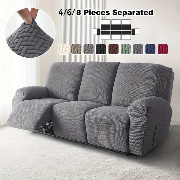 Recliner Sofa Cover For Living Room Relax Slipcover Protector Elastic Jacquard Armchair Chair Cover 1/2/3 Seater 250415