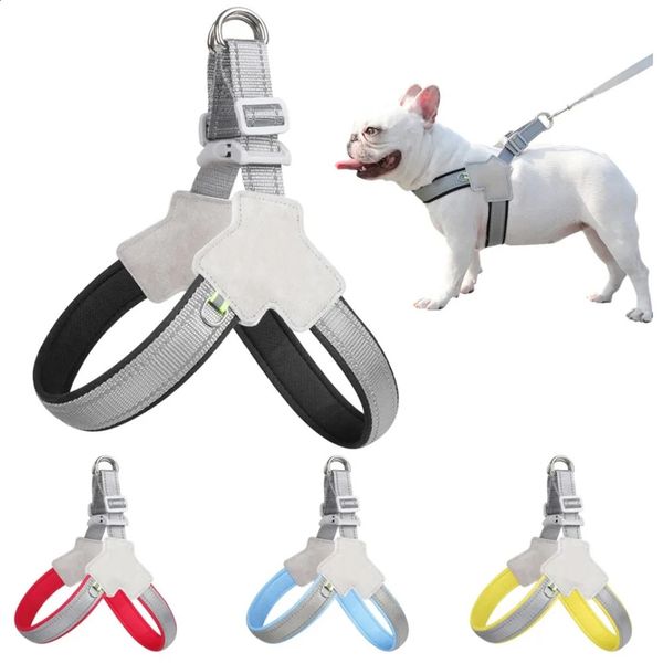 Reflective Pet Dog Harness For Small Medium Dogs Cat No Pull Vest Harnesses Puppy Chest Strap Pug Chihuahua Bulldog Supplies 240822