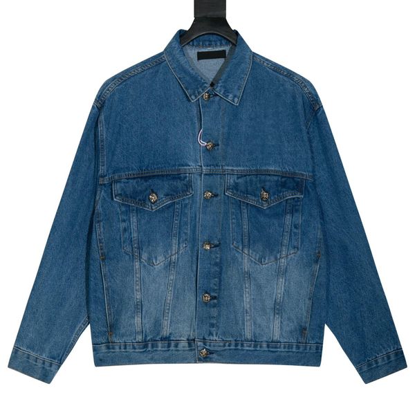 Mens Designer Denim Jacket Jeans - Comfortable Casual Fit with Classic Wash for Fall Season yo558