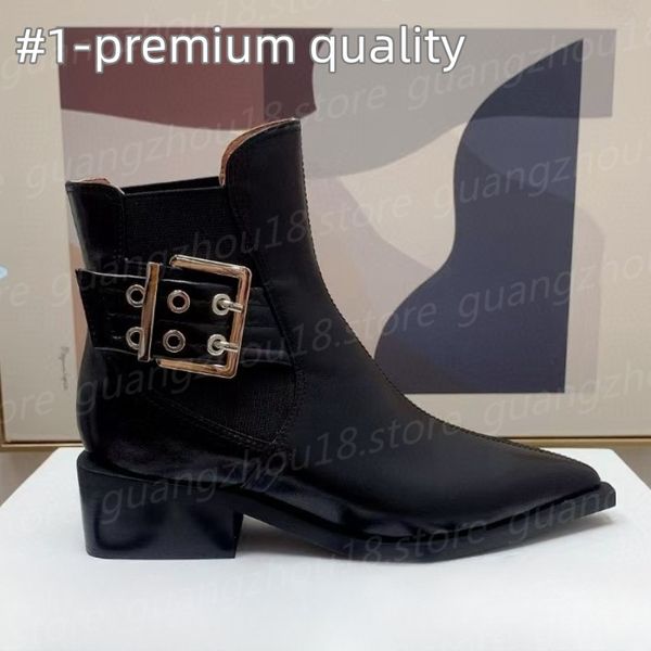 10A Premium Designer Short Boots With Belt Buckle Women Win…
