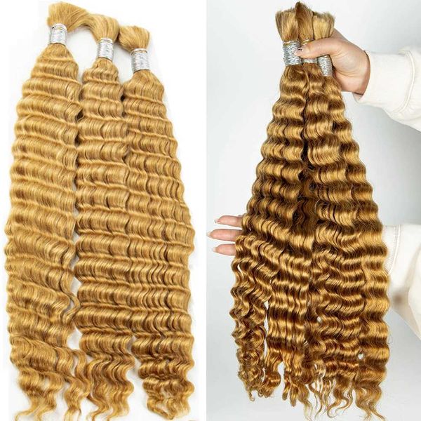 Bul Deep Wave 27# Honey Blonde 2 Bundles 100g Human Braiding Hair Bulk For Boho Braids Curly G240822, 27_color
Bul Deep Wave 27# Honey Blonde 2 Bundles 100g Human Braiding Hair Bulk For Boho Braids Curly G240822, 27_color