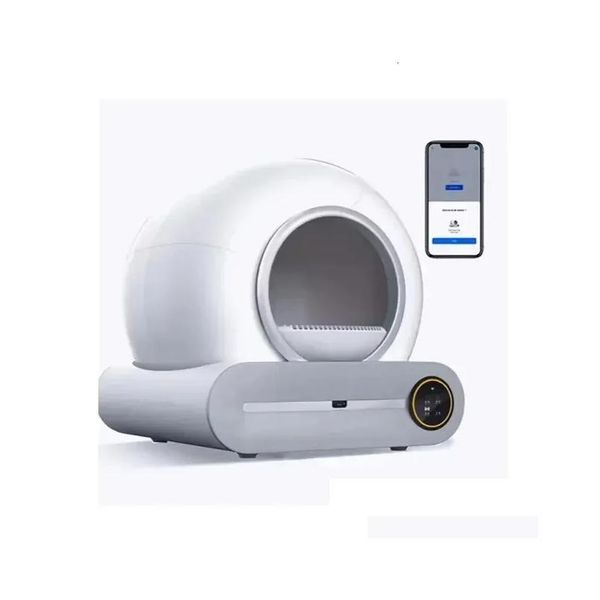 Smart Cat Litter Box with App Control Ionic Deodorization Plastic 110V 4 Hour Charge 2024 Model, Beige
Smart Cat Litter Box with App Control Ionic Deodorization Plastic 110V 4 Hour Charge 2024 Model, Beige