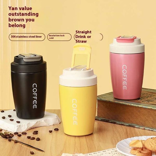 Internet celebrity ins stainless steel insulated double drinking straw portable office coffee cup for men and women, Light yellow
Internet celebrity ins stainless steel insulated double drinking straw portable office coffee cup for men and women, Light yellow