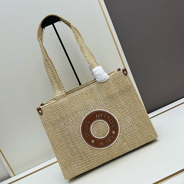 Luxury Tote Straw beach Designer Bag Fashion Shoulder Summer Travel bag Underarm shopping bag, Brown
Luxury Tote Straw beach Designer Bag Fashion Shoulder Summer Travel bag Underarm shopping bag, Brown