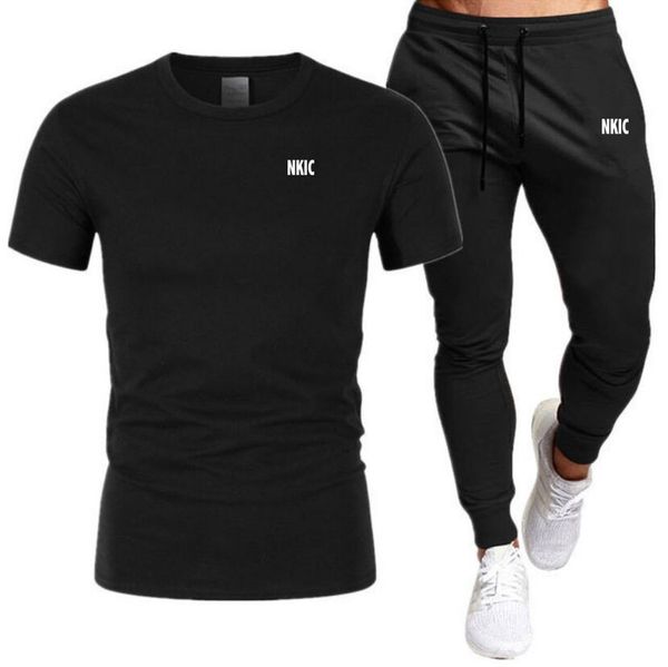 Summer Fashion Men's Tracksuit 100% Cotton Black T-shirt Shorts Set Leisure Short Sleeve Set Jogging Gym Suit Brand Clothing Plus Size S-2XL, Green 1
Summer Fashion Men's Tracksuit 100% Cotton Black T-shirt Shorts Set Leisure Short Sleeve Set Jogging Gym Suit Brand Clothing Plus Size S-2XL, Green 1
