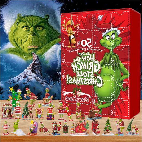 Advent 2024 24Pcs Cute Cartoon Elf Grinch Christmas Countdown Calendar for Kids Doll Collectible Figures Gifts FY8889 0826
Advent 2024 24Pcs Cute Cartoon Elf Grinch Christmas Countdown Calendar for Kids Doll Collectible Figures Gifts FY8889 0826