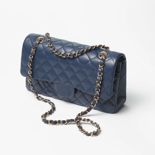 Designer bag Jumbo Double Flap Bag 25CM Real Leather Caviar Lambskin Classic Purse Quilted Handbag Mirror quality 10A, Caviar pink blue chain
Designer bag Jumbo Double Flap Bag 25CM Real Leather Caviar Lambskin Classic Purse Quilted Handbag Mirror quality 10A, Caviar pink blue chain