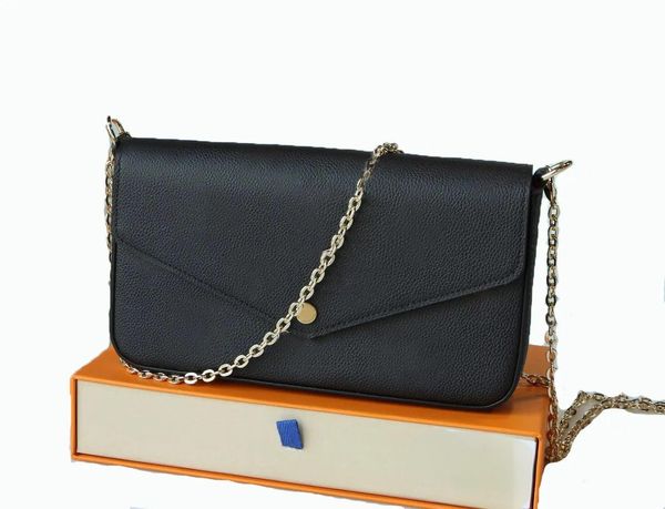Luxury Designer Women's Shoulder Bag with Leather Chain - Flower Letters Plaid Crossbody Handbag for Ladies, Black embossed
Luxury Designer Women's Shoulder Bag with Leather Chain - Flower Letters Plaid Crossbody Handbag for Ladies, Black embossed