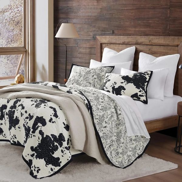 HiEnds Indigo Mountain Accent Clara Cow Printed Bedding 3Piece Super Large Quilt Set Black Cowboy Pattern Reversible 240827
HiEnds Indigo Mountain Accent Clara Cow Printed Bedding 3Piece Super Large Quilt Set Black Cowboy Pattern Reversible 240827