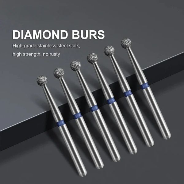10pcs/box Dental Diamond Burs Drill 1.6mm Shank for High Speed Handpiece Burs Emery High Hardness Dentistry Nail Polishing
10pcs/box Dental Diamond Burs Drill 1.6mm Shank for High Speed Handpiece Burs Emery High Hardness Dentistry Nail Polishing