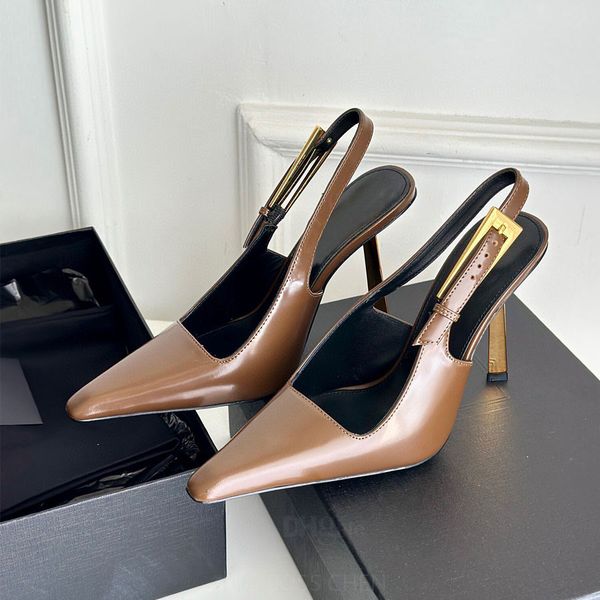 New patent Leather pointed toe Slingback sandals Pumps shoes stiletto Heels sandals 10.5cm women's High heel Luxury Designer Dress shoes square Size 35-42 With box, Pink 
New patent Leather pointed toe Slingback sandals Pumps shoes stiletto Heels sandals 10.5cm women's High heel Luxury Designer Dress shoes square Size 35-42 With box, Pink