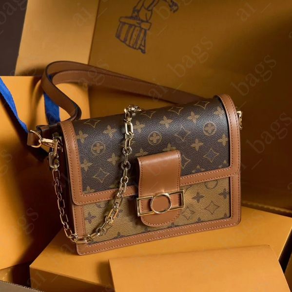 Designers Bags Genuine Leather Dauphine Luxury Wallet Mini Purses Crossbody Brown Flower HandBag Chain Leather Shoulder Bags Luxurys HandBag Designer Women Bag 07, #1
Designers Bags Genuine Leather Dauphine Luxury Wallet Mini Purses Crossbody Brown Flower HandBag Chain Leather Shoulder Bags Luxurys HandBag Designer Women Bag 07, #1