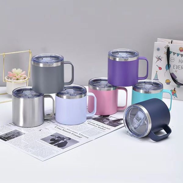 New 304 stainless steel insulated 14oz handle mug portable car minimalist gift coffee cup, Sky blue
New 304 stainless steel insulated 14oz handle mug portable car minimalist gift coffee cup, Sky blue