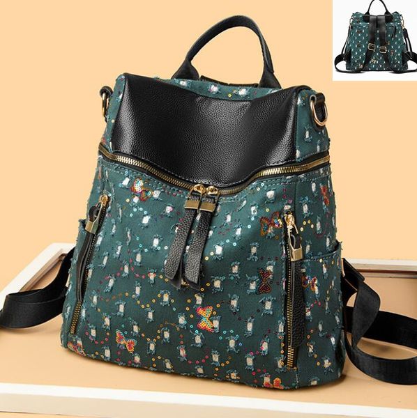 Fashionable womens backpacks outdoor sports shopping travel leisure backpacks thickened printed leather handbags exquisite sequins fashion student bags, Grey
Fashionable womens backpacks outdoor sports shopping travel leisure backpacks thickened printed leather handbags exquisite sequins fashion student bags, Grey