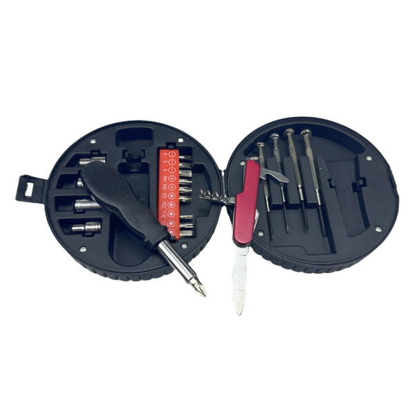 Multi-Functional Household Vehicle Tyre Repair Toolset - Durable 20-PC Handy Kit for Cars and Bikes
Multi-Functional Household Vehicle Tyre Repair Toolset - Durable 20-PC Handy Kit for Cars and Bikes