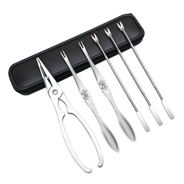 10sets Stainless Steel Crab Tool Set Crab Peel Shrimp Tool Lobster Clamp Pliers Clip Pick Set Seafood Tools Knives Accessories, Silvery
10sets Stainless Steel Crab Tool Set Crab Peel Shrimp Tool Lobster Clamp Pliers Clip Pick Set Seafood Tools Knives Accessories, Silvery