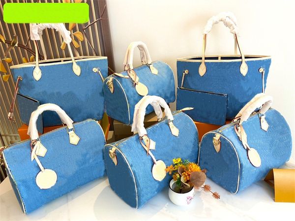 handbag Designer tote bag Womens Beach Bags Vintage denim Blue Jean Pillow bag Crossbody Shoulder Bags purses handbags Clutch