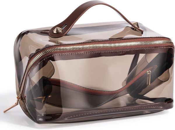 BS-MALL Cosmetic Bags Travel Case Makeup Bag High Capacity Waterproof Travel Makeup Case Organizer, For Women Toiletry Bag (A-Brown)
BS-MALL Cosmetic Bags Travel Case Makeup Bag High Capacity Waterproof Travel Makeup Case Organizer, For Women Toiletry Bag (A-Brown)