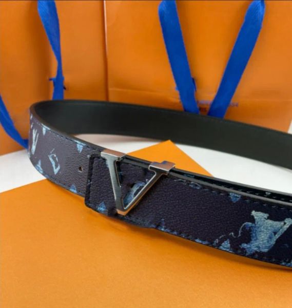 

2024 Designer Belts Men Women Luxury Fashion Brand Leather Belt Classic Orange Buckle Blue Brilliant Colorful Coating 3.8cm Wide Top Quality Belt