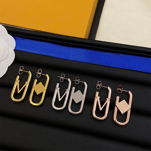 Fashion Earrings Designer Ear Studs Simple Earing for Man Womens Classic 3 Styles Gold Silver Rose Gold
Fashion Earrings Designer Ear Studs Simple Earing for Man Womens Classic 3 Styles Gold Silver Rose Gold