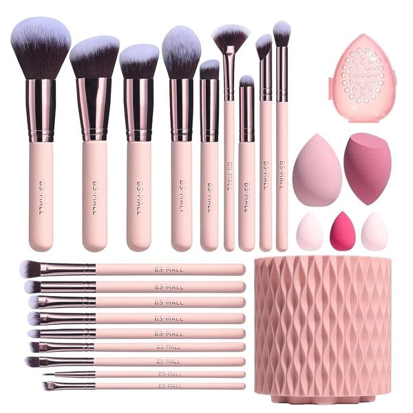 US stock BS-MALL Makeup Brushes Premium Synthetic Foundation Powder Concealers Eye Shadows 18 Pcs Brush Set with 5 sponge & Holder Sponge Case (A-Pink)
US stock BS-MALL Makeup Brushes Premium Synthetic Foundation Powder Concealers Eye Shadows 18 Pcs Brush Set with 5 sponge & Holder Sponge Case (A-Pink)