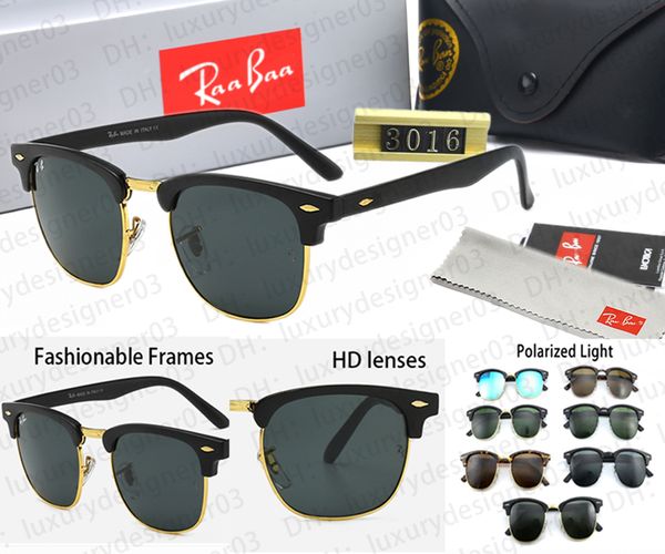

Classic Designer Sunglasses Women's 3016 and Oval Men's 3025 Polarized Sunglasses Ray Logo Stylish Classic UV400 Lenses