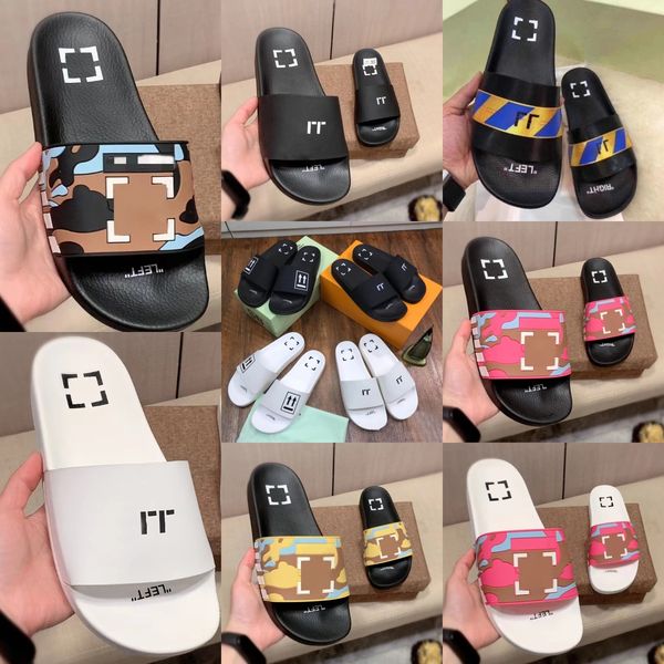 

Designer Tazz Slippers Summer New Rubber Sole Sandals Men Beach Slide Ladies Low Heel Indoor Flat Flip Flops Leather Lady Women Classic Shoes, Clear