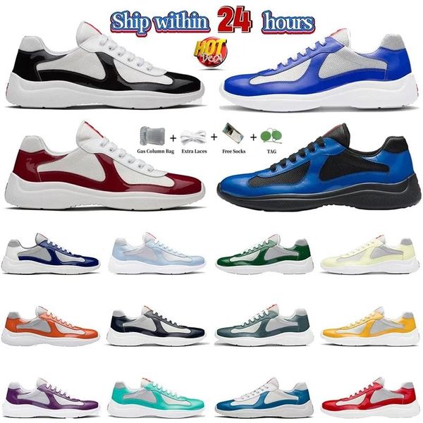 America Cup Xl Sneakers Designer Running Shoes Patent Flat Trainers for Men Leather Nylon Black Mesh Lace-up Outdoor Runner Trainer Sport Shoe 38-46, #1
America Cup Xl Sneakers Designer Running Shoes Patent Flat Trainers for Men Leather Nylon Black Mesh Lace-up Outdoor Runner Trainer Sport Shoe 38-46, #1
